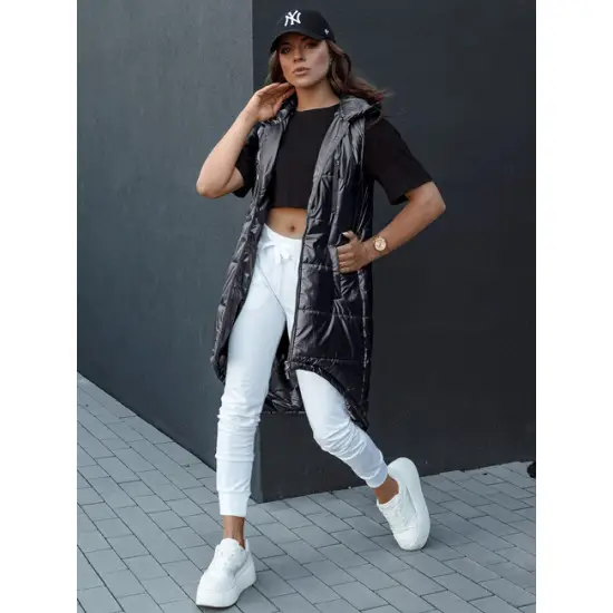 Sieviešu melna garā veste Meris Sieviešu vestes