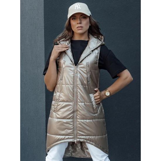 Sieviešu brūna gara veste Meris Sieviešu vestes