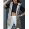 Sieviešu brūna gara veste Meris Sieviešu vestes