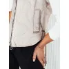 Sieviešu gaiši pelēka jaka ar kapuci Teros Sieviešu vestes