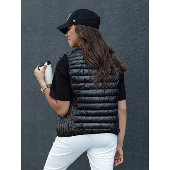 Stilīga sieviešu melna veste Sieviešu vestes