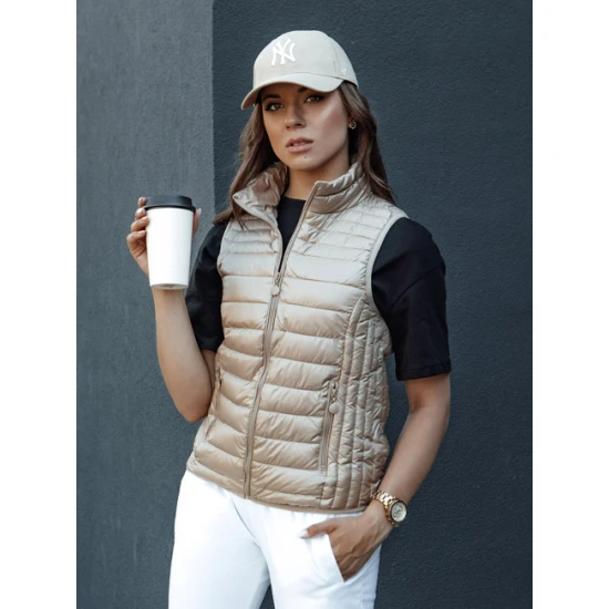 Stilīga brūna sieviešu veste Sieviešu vestes