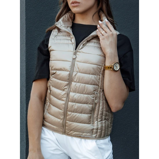 Stilīga brūna sieviešu veste Sieviešu vestes