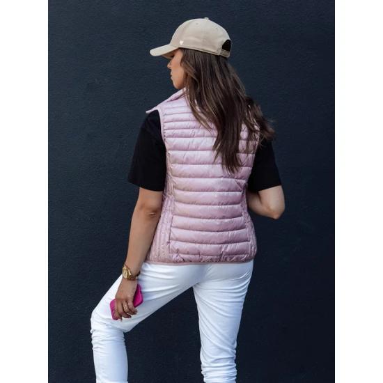 Stilīga sieviešu gaiši rozā veste Sieviešu vestes