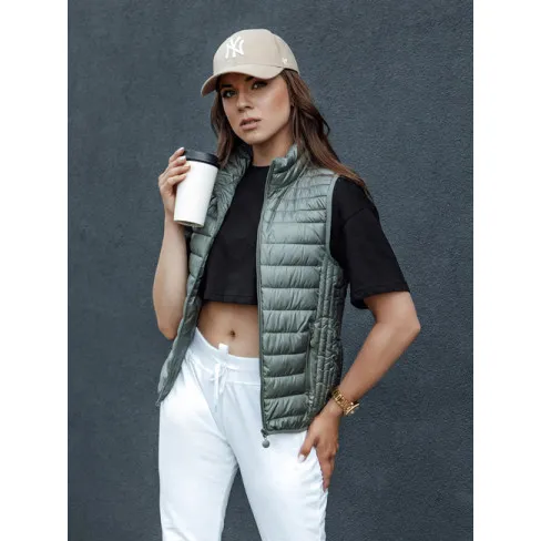 Sieviešu zaļā veste Stilīgs Sieviešu vestes