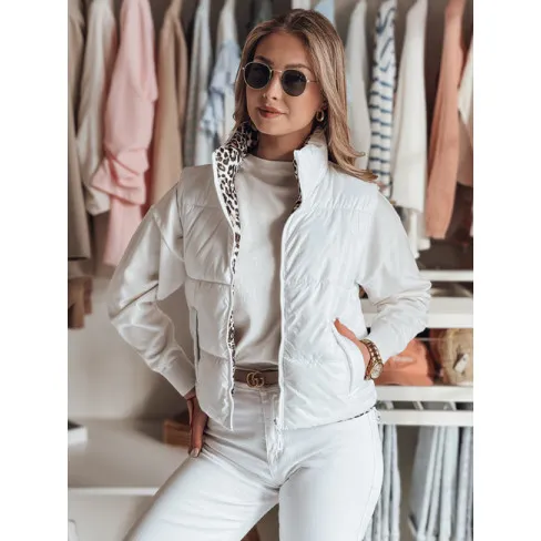 Sieviešu balta divpusējā veste Puff Sieviešu vestes