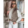 Sieviešu brūna divpusējā veste Puff Sieviešu vestes