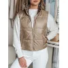 Sieviešu brūna divpusējā veste Puff Sieviešu vestes