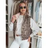 Sieviešu gaiši rozā divpusējā veste Puff Sieviešu vestes