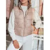 Sieviešu gaiši rozā divpusējā veste Puff Sieviešu vestes
