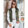 Sieviešu zaļā divpusējā veste Puff Sieviešu vestes
