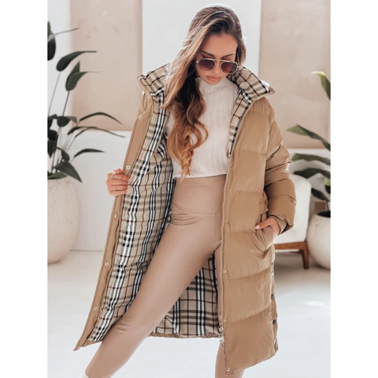 Sieviešu ziemas jaka brūnā krāsā Bren Sieviešu jakas