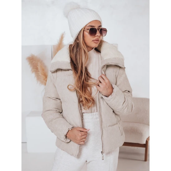 Sieviešu brūna ziemas jaka Trendy Sieviešu jakas