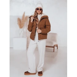 Sieviešu brūna ziemas jaka Trendy