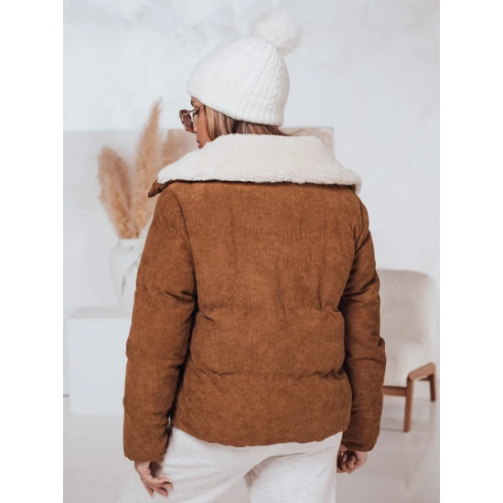 Sieviešu brūna ziemas jaka Trendy Sieviešu jakas