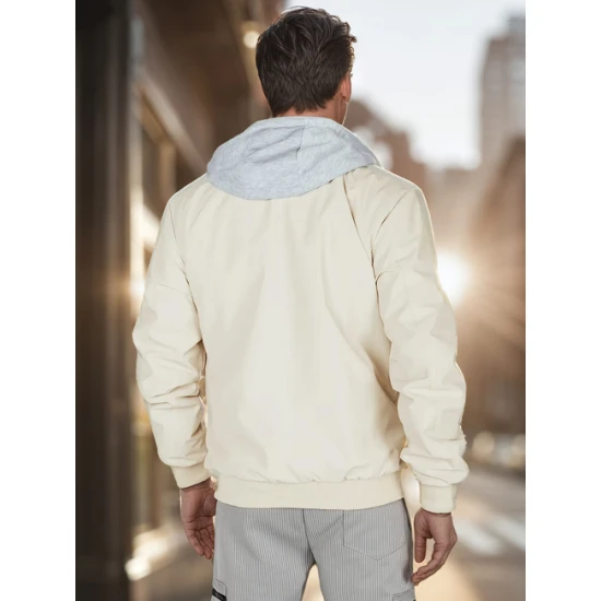 Vīriešu balta bomberjaka Edmin TX5020