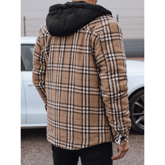 Vīriešu brūna jaka ar kapuci Jack Vīriešu jakas un mēteļi