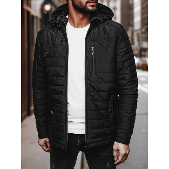 Vīriešu melna jaka Kent Rudens/Pavasaris