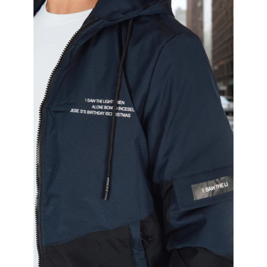 Vīriešu tumši zila jaka Mask Rudens/Pavasaris