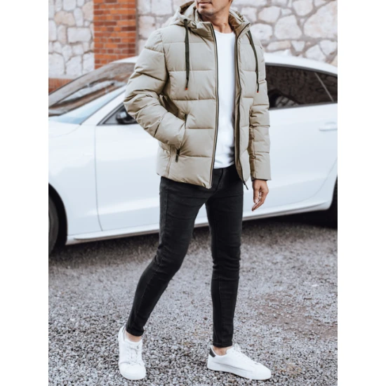 Vīriešu gaiši brūna ziemas jaka Nevex Ziemas jakas