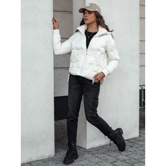 Sieviešu balta ziemas jaka Warm Sieviešu jakas