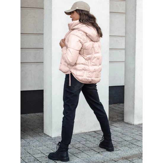 Sieviešu gaiši rozā ziemas jaka Warm Sieviešu jakas