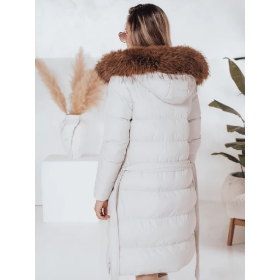 Sieviešu ziemas balta jaka Bela Sieviešu jakas