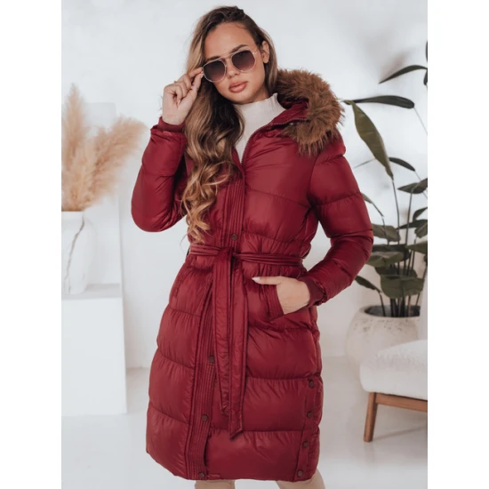 Sieviešu sarkanā ziemas jaka Bela Jakas