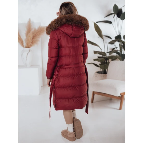 Sieviešu sarkanā ziemas jaka Bela Jakas