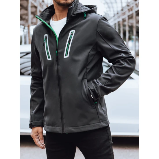 Vīriešu tumši pelēka jaka Marco Rudens/Pavasaris