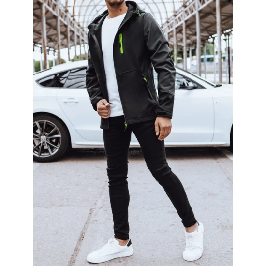 Vīriešu melna jaka Walt Rudens/Pavasaris