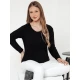 Sieviešu melns džemperis Nela Sieviešu džemperi
