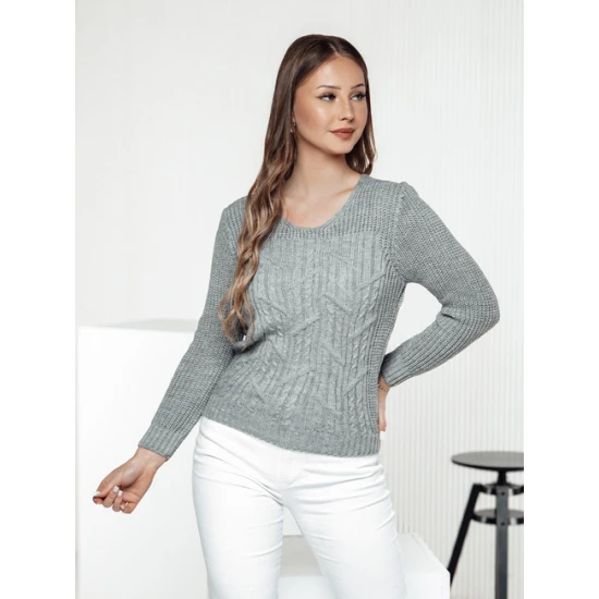 Sieviešu pelēks kardigāns Nela Sieviešu džemperi