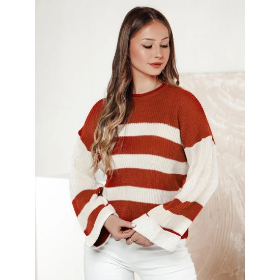 Sieviešu sarkans/balts džemperis Tango Sieviešu džemperi