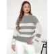 Sieviešu pelēks/balts džemperis Tango Sieviešu džemperi