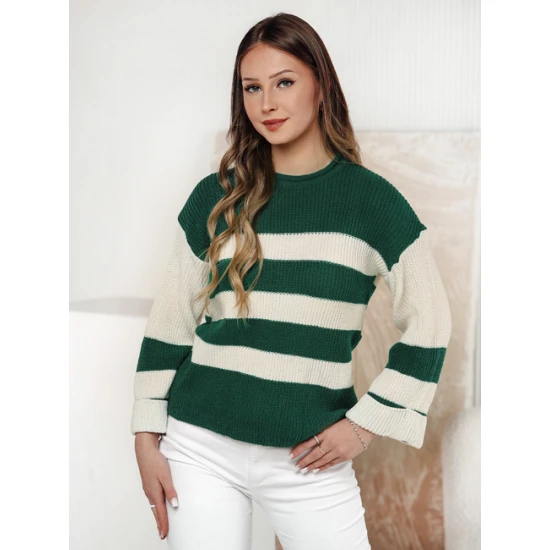 Sieviešu zaļš/balts džemperis Tango Sieviešu džemperi