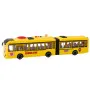Dzeltens skolas autobuss ar gaismas un skaņas efektiem