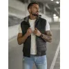 Melns jaka ar kapuci Naron Vestes
