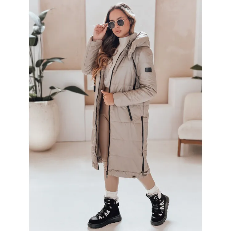 Sieviešu garā jaka brūnā krāsā Orvit Sieviešu jakas