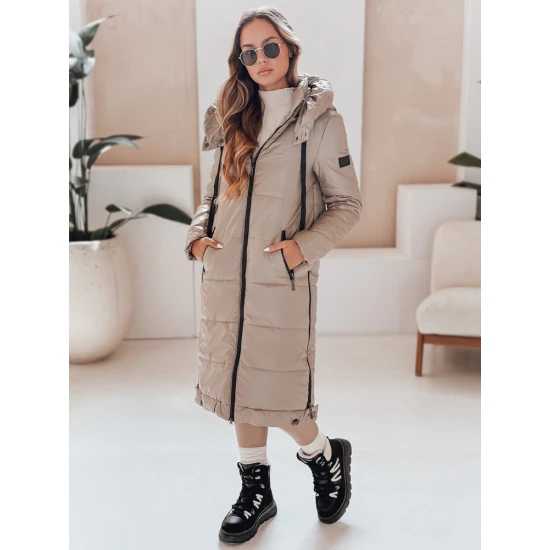 Sieviešu garā jaka brūnā krāsā Orvit Sieviešu jakas