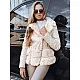 Women's brown leather biker jacket with fur Lora Women's jackets