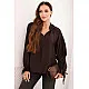 Women's dark brown blouse Milan Blouses
