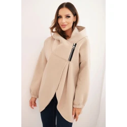 Sieviešu brūns džemperis apsildīts ar zīmuli Jāniju