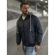 Tumši zila vīriešu jaka ar kapuci Lator JS/8M986/215
