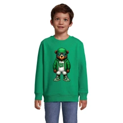 Bērnu zaļš džemperis Jenots bez bumbas