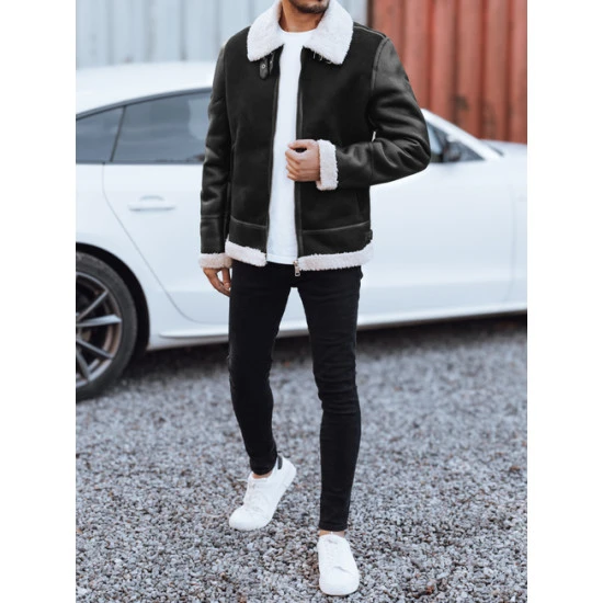 Vīriešu melna ādas jaka Mito Ādas jakas