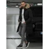 Vīriešu melna ziemas jaka Fred JS/25M9803/392
