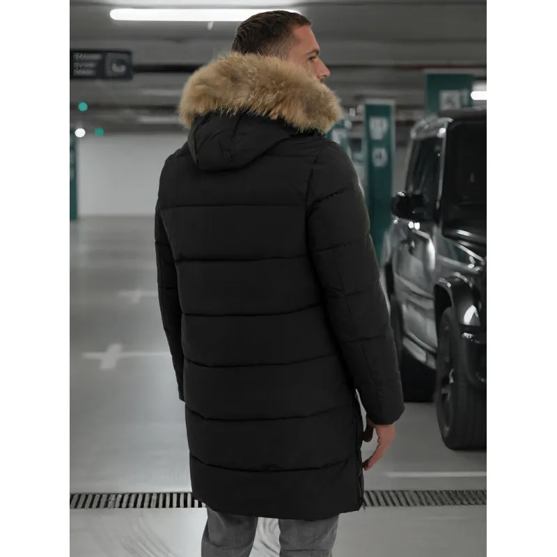 Vīriešu melna ziemas jaka Fred JS/25M9803/392