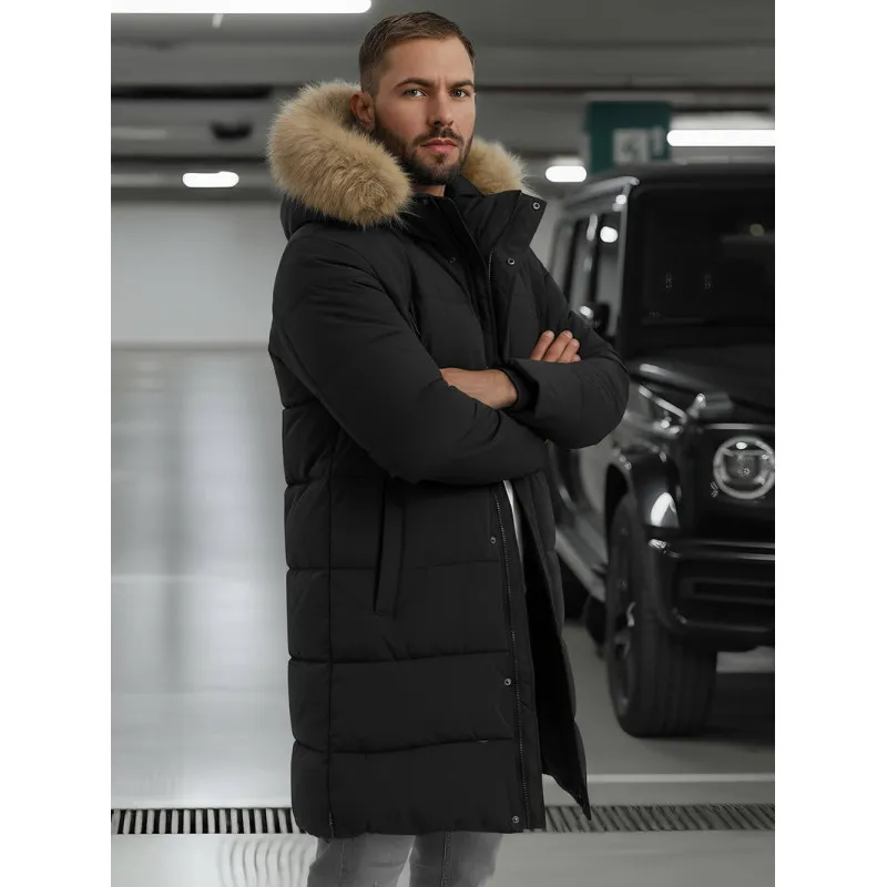 Vīriešu melna ziemas jaka Fred JS/25M9803/392