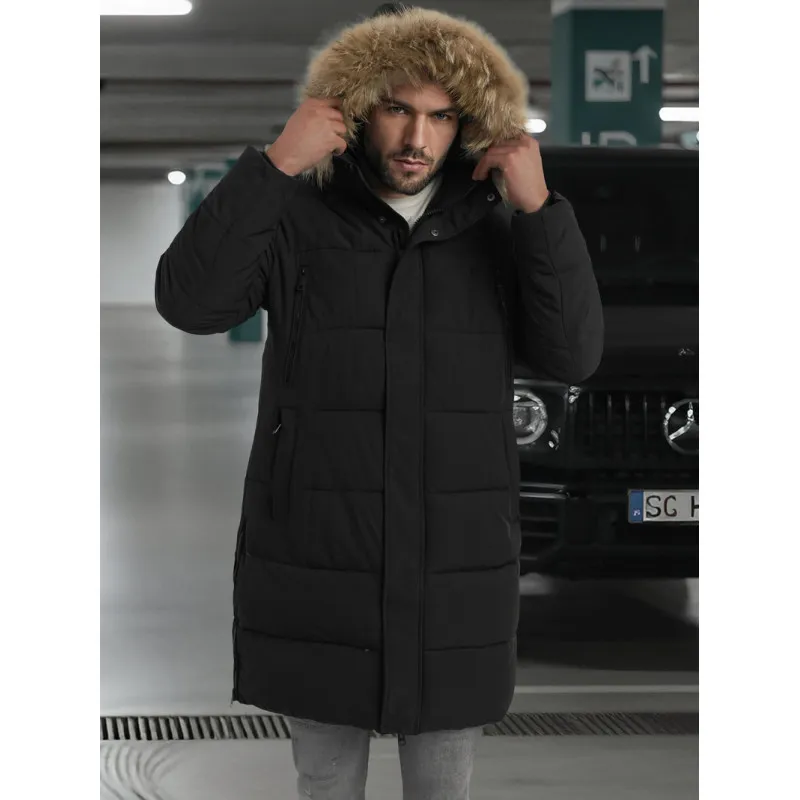 Vīriešu melna ziemas jaka Fred JS/25M9803/392